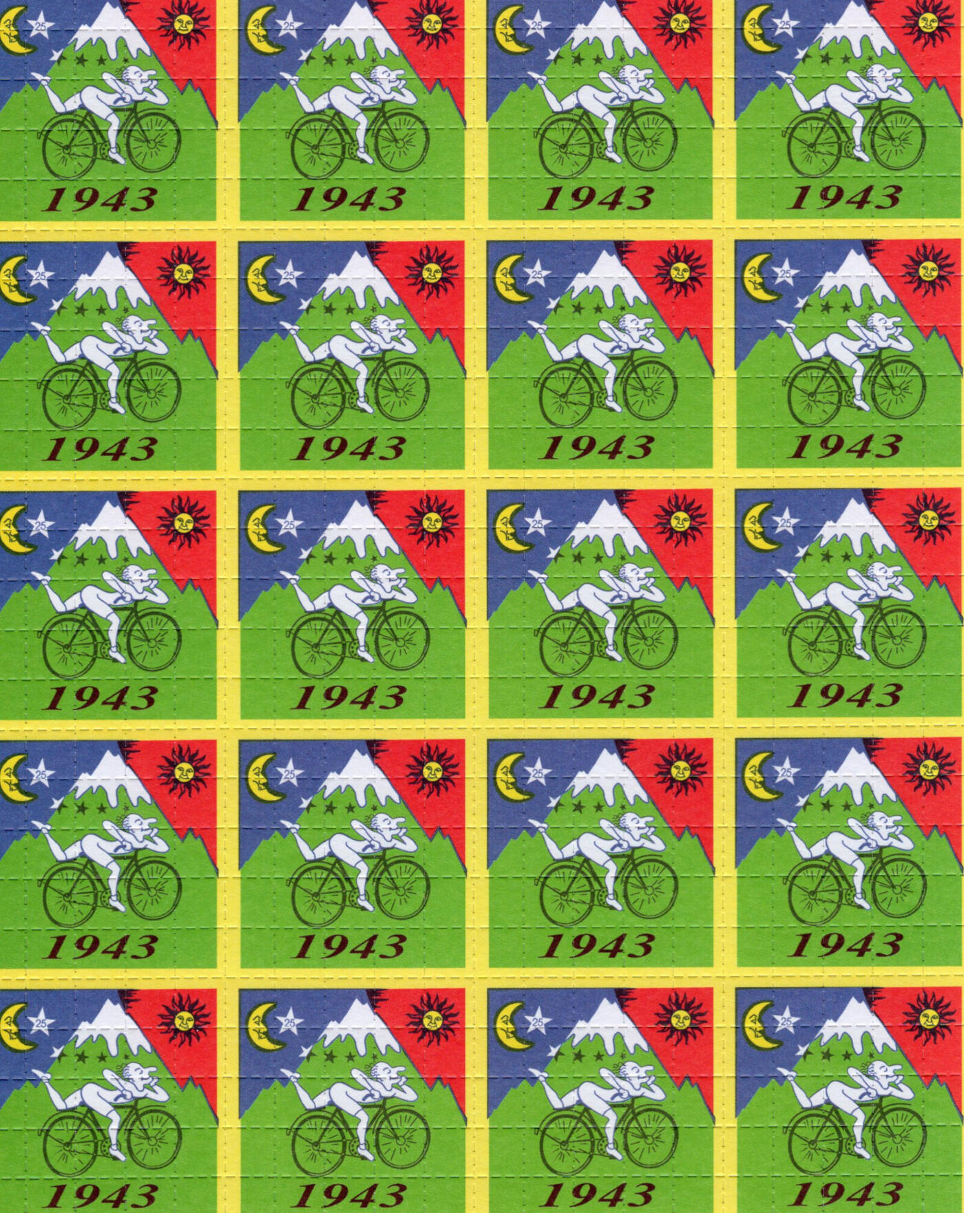 Albert Hofmann 1943 Bike Ride 20 Panel